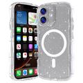 iPhone 17 Wave-Edge Laser Glitter MagSafe Hülle - Durchsichtig