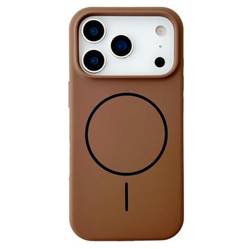 iPhone 18 Pro Max Liquid-Silikonhülle - MagSafe-kompatibel - Braun