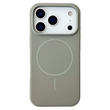 iPhone 18 Pro Max Liquid-Silikonhülle - MagSafe-kompatibel - Titangrau