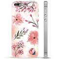 iPhone 5/5S/SE Hybrid Hülle - Pinke Blumen