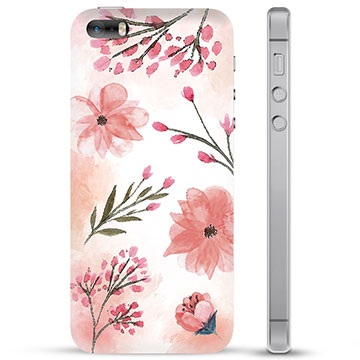 iPhone 5/5S/SE Hybrid Hülle - Pinke Blumen