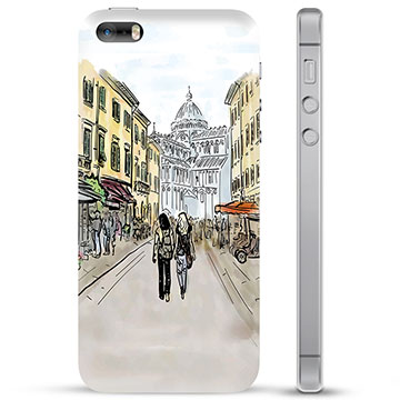 iPhone 5/5S/SE TPU Hülle - Italien Straße