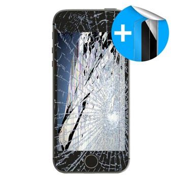 iPhone 5S LCD Display Reparatur und Displayschutz - Schwarz