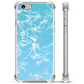 iPhone 6 / 6S Hybrid Hülle - Blauer Marmor