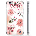 iPhone 6 / 6S Hybrid Hülle - Pinke Blumen