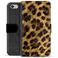 iPhone 6 / 6S Premium Schutzhülle mit Geldbörse - Leopard