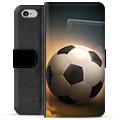iPhone 6 Plus / 6S Plus Premium Schutzhülle mit Geldbörse - Fußball