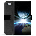 iPhone 6 / 6S Premium Schutzhülle mit Geldbörse - Weltraum