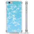 iPhone 6 Plus / 6S Plus Hybrid Hülle - Blauer Marmor