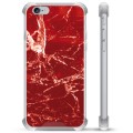 iPhone 6 Plus / 6S Plus Hybrid Hülle - Roter Marmor
