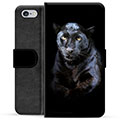 iPhone 6 / 6S Premium Schutzhülle mit Geldbörse - Schwarzer Panther