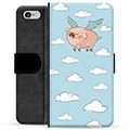 iPhone 6 / 6S Premium Schutzhülle mit Geldbörse - Fliegendes Schwein