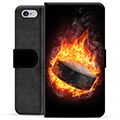 iPhone 6 / 6S Premium Schutzhülle mit Geldbörse - Eishockey