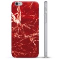 iPhone 6 Plus / 6S Plus TPU Hülle - Roter Marmor