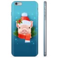 iPhone 6 Plus / 6S Plus TPU Hülle - Winter Schweinchen