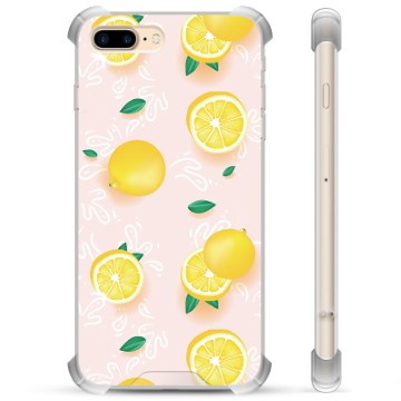iPhone 7 Plus / iPhone 8 Plus Hybrid Hülle - Zitronen-Muster