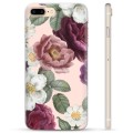 iPhone 7 Plus / iPhone 8 Plus TPU Hülle - Romantische Blumen