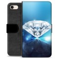 iPhone 7/8/SE (2020)/SE (2022) Premium Schutzhülle mit Geldbörse - Diamant