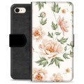 iPhone 7/8/SE (2020) Premium Schutzhülle mit Geldbörse - Blumen