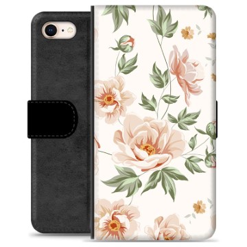 iPhone 7/8/SE (2020) Premium Schutzhülle mit Geldbörse - Blumen