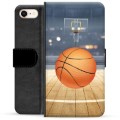 iPhone 7/8/SE (2020)/SE (2022) Premium Schutzhülle mit Geldbörse - Basketball