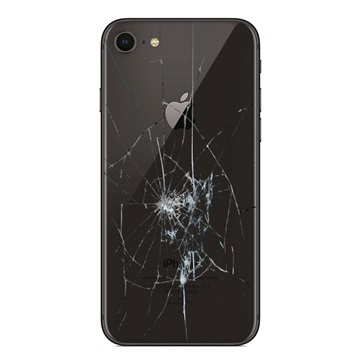 iPhone 8 Rückseiten-Cover Reparatur - nur Glas - Schwarz