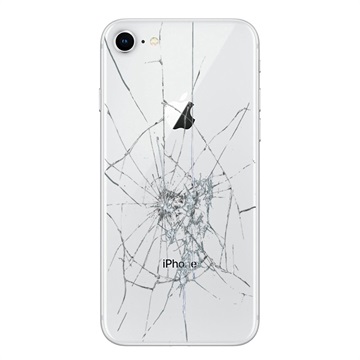iPhone 8 Rückseiten-Cover Reparatur - nur Glas - Weiß