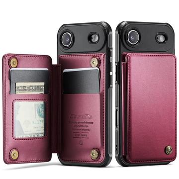 iPhone Air Caseme C22 Hülle RFID Kartenetui - Rot