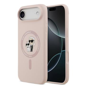 iPhone Air Karl Lagerfeld Karl and Choupette Flüssigkeit Silikon MagSafe Hülle