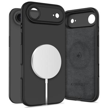 iPhone Air Tech-Protect Flüssigkeit Silikonhülle - MagSafe kompatibel - Schwarz