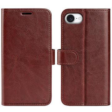 iPhone 16e Wallet Schutzhülle mit Magnetverschluss - braun