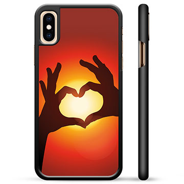 iPhone X / iPhone XS Schutzhülle - Herz-Silhouette