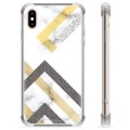 iPhone X / iPhone XS Hybrid Hülle - Abstrakter Marmor