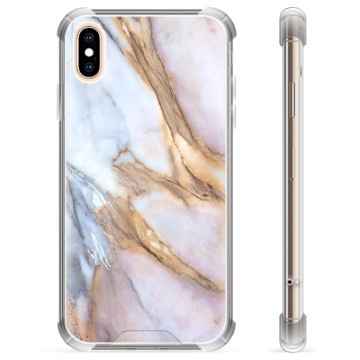 iPhone X / iPhone XS Hybrid Hülle - Eleganter Marmor