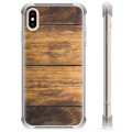 iPhone XS Max Hybrid Hülle - Holz