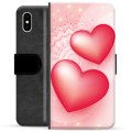 iPhone X / iPhone XS Premium Schutzhülle mit Geldbörse - Liebe