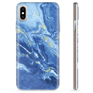 iPhone X / iPhone XS TPU Hülle - Bunter Marmor