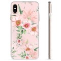 iPhone X / iPhone XS TPU Hülle - Aquarell Blumen