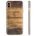 iPhone X / iPhone XS TPU Hülle - Holz