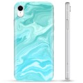 iPhone XR TPU Hülle - Blauer Marmor