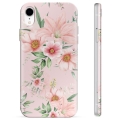 iPhone XR TPU Hülle - Aquarell Blumen