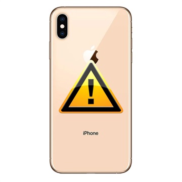 iPhone XS Max Akkufachdeckel Reparatur - inkl. Rahmen - Gold