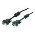 LogiLink VGA-Verlängerungskabel - HD-15 (VGA)-Buchse -> HD-15 (VGA)-Stecker - 3m - Schwarz
