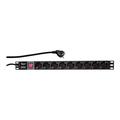 LogiLink PDU9C02 9-poliges Netzkabel 16A - 19" - Schwarz