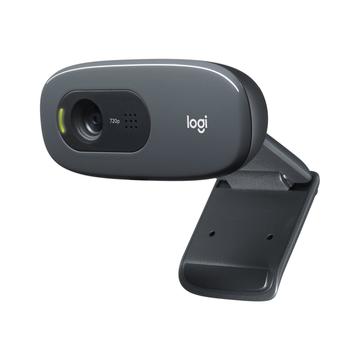 Logitech C270 1280 x 720 HD-Webcam - Schwarz