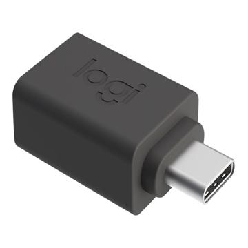 Logitech USB-C-Adapter Grau - Schwarz