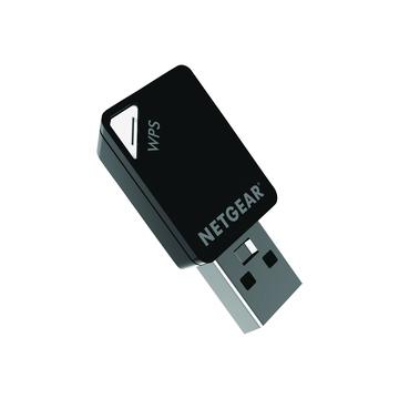 Netgear A6100 AC600 Dualband-WLAN-USB-Mini-Adapter - Schwarz