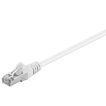 Goobay RJ45 F/UTP CAT 5e Netzwerkkabel - 1m - Weiß