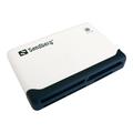 Sandberg USB 2.0 Multi-Kartenleser - Schwarz / Weiß