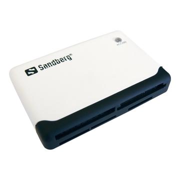 Sandberg USB 2.0 Multi-Kartenleser - Schwarz / Weiß